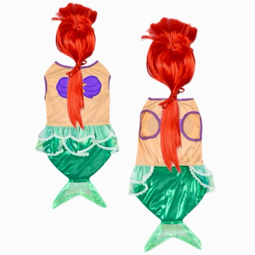 DISNEY’S The Little Mermaid Princess Ariel Dog Halloween Costume Size Large - Picture 3 of 6